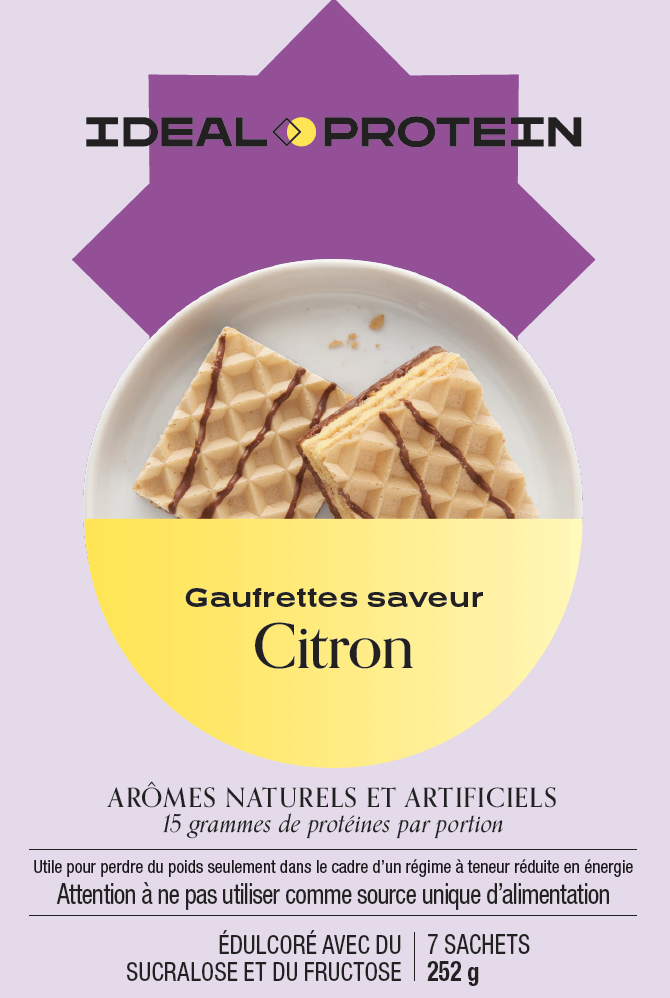 Gauffrettes saveur citron