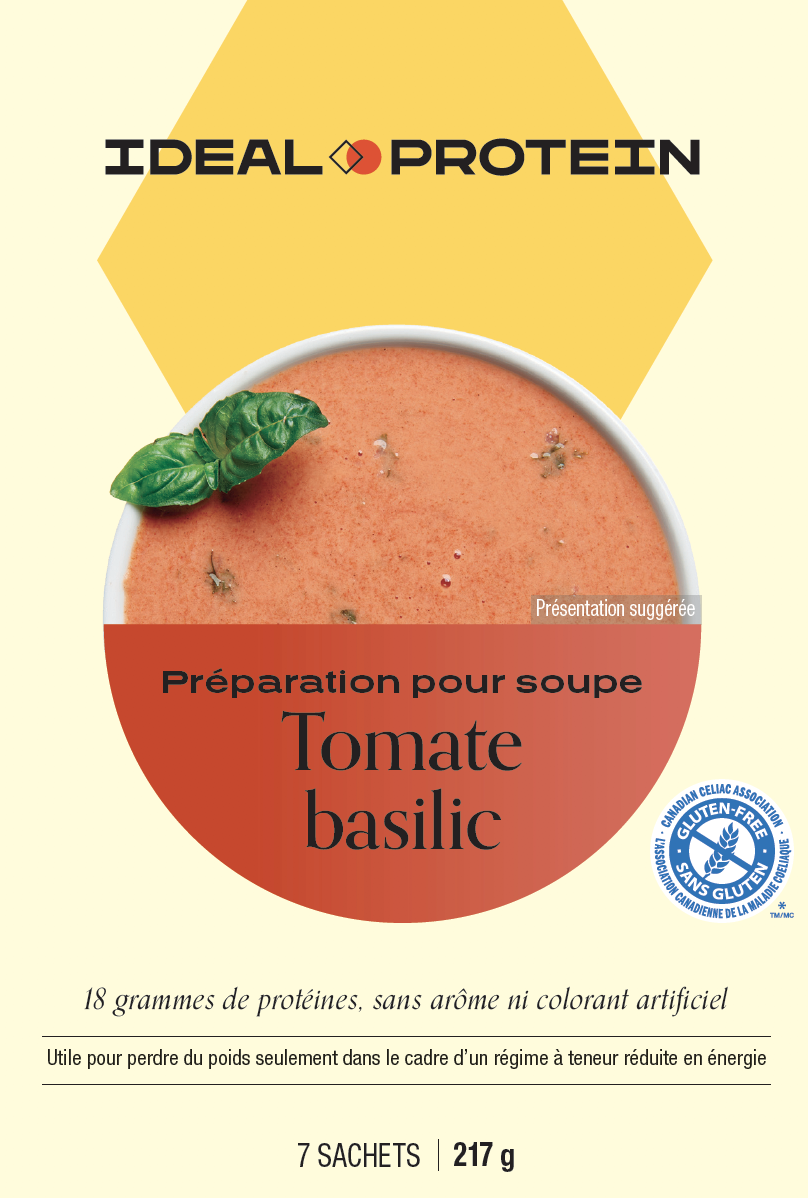 Préparation pour soupe tomate basilic