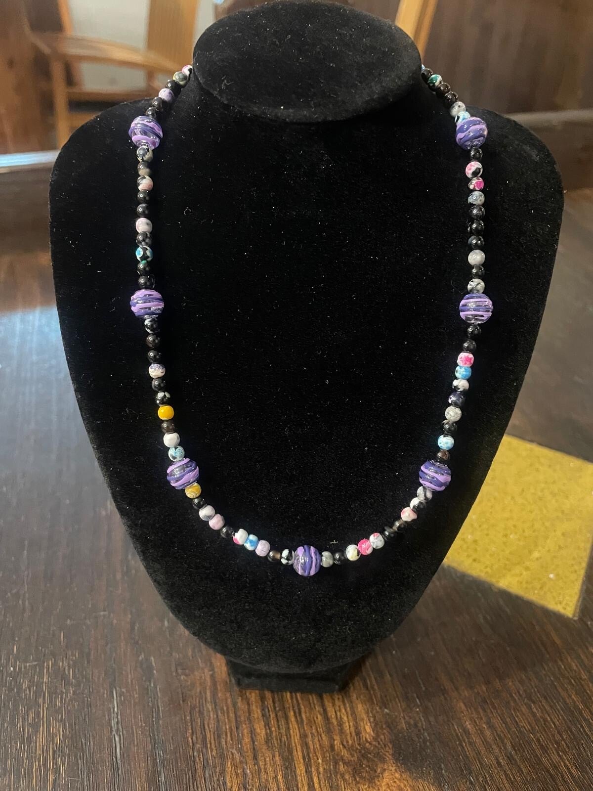 Collana Agata e vetro