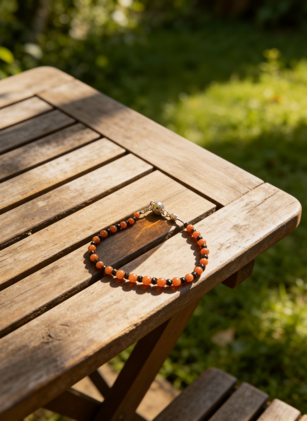 Bracciale corallo e spinello