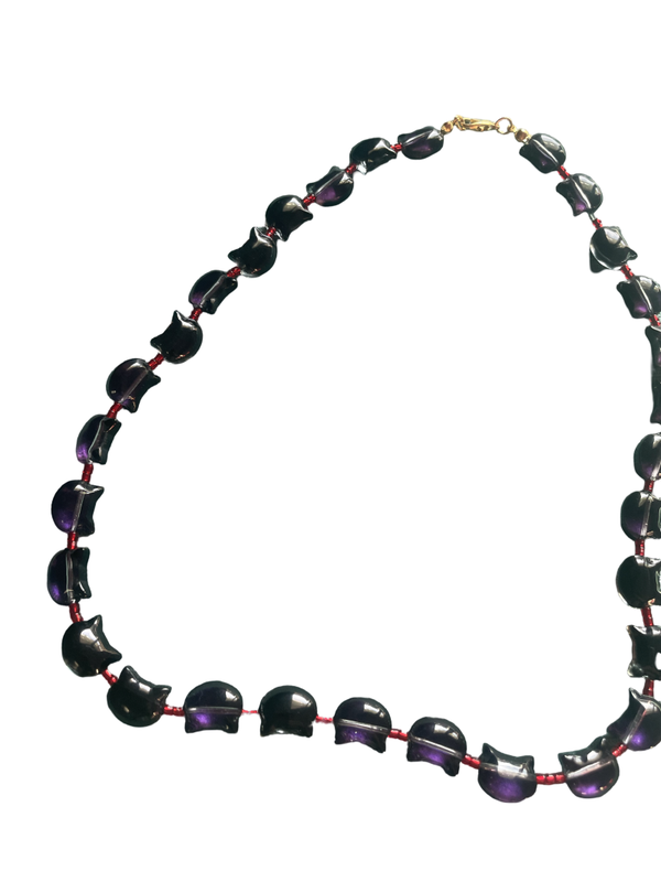 Collana vetro gatto