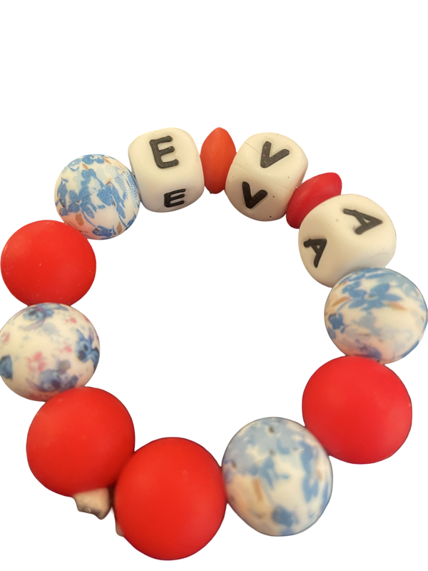 Bracciale silicone con nome