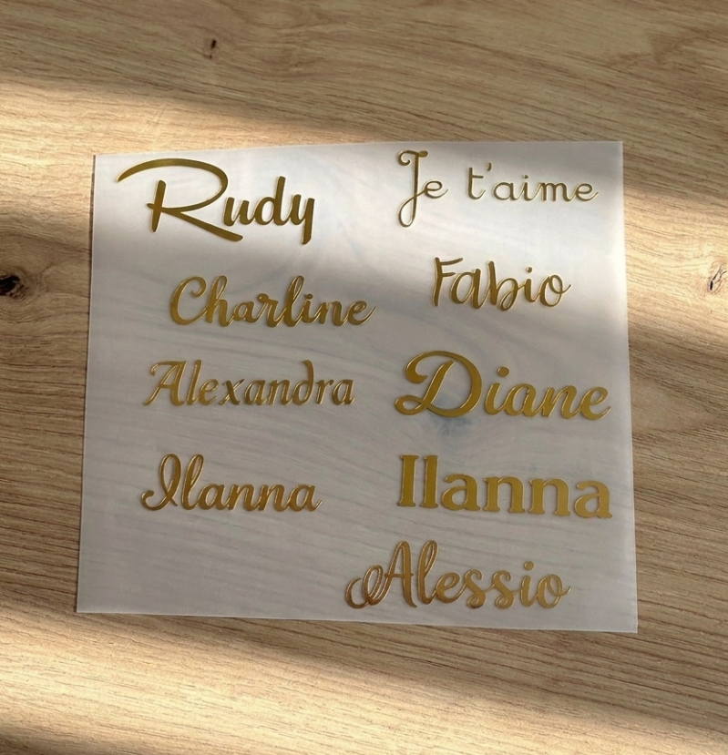 Stickers mots à l'unité