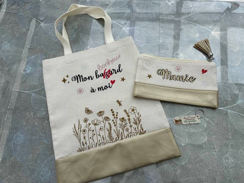 Sac - trousse - porte-clés jeton