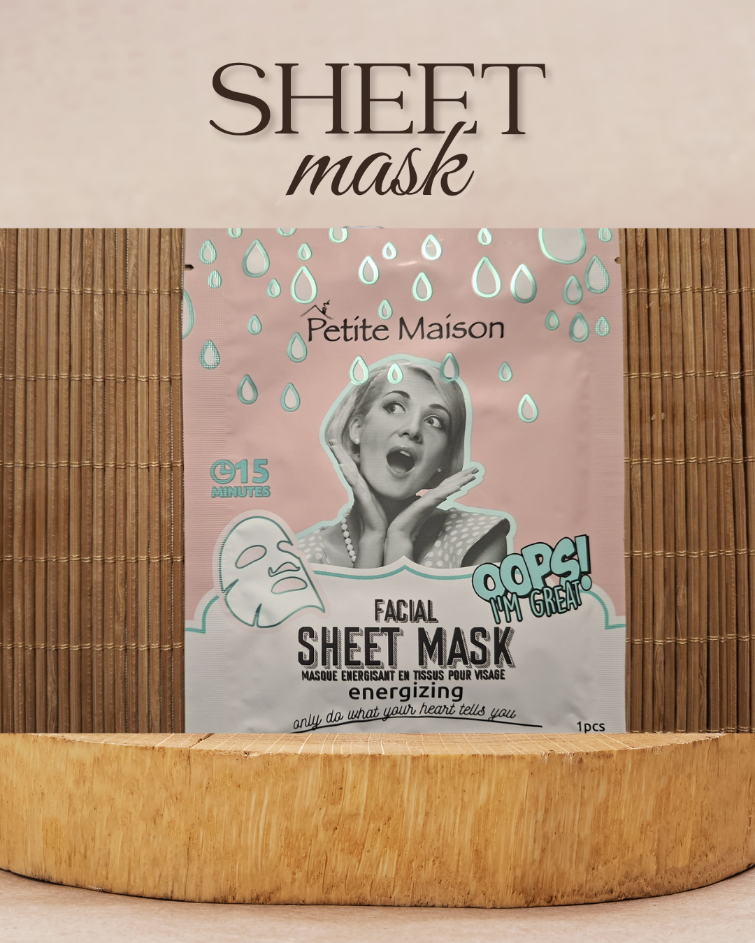 Sheet mask energizing