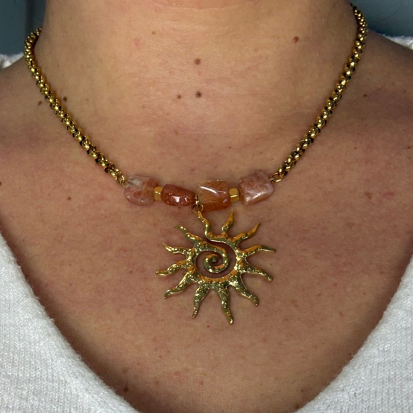 Collier Soleil Intérieur #12Pierre de soleil