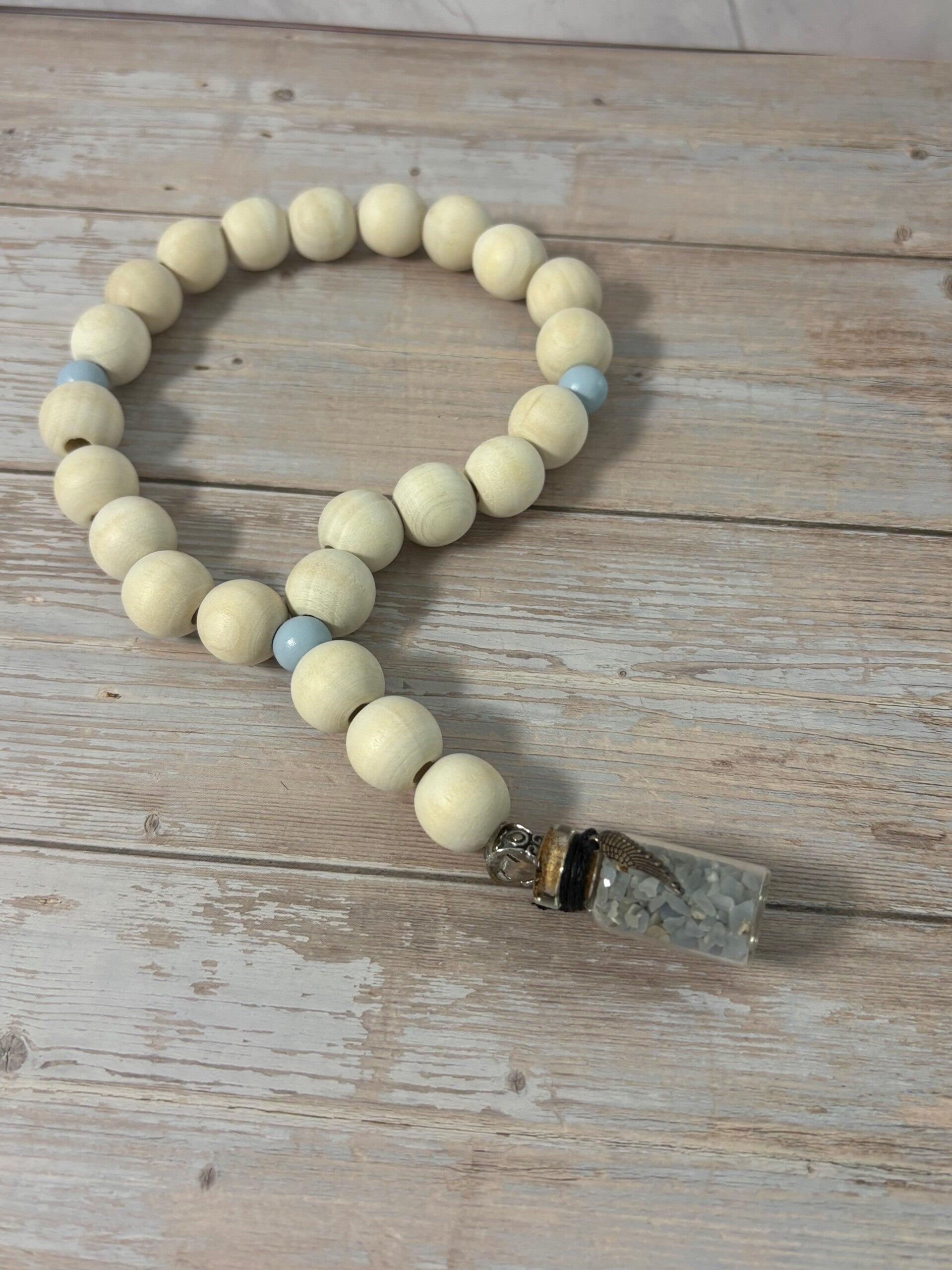 Suspension diffuseur de parfum pour voiture #9  Bois & Labradorite