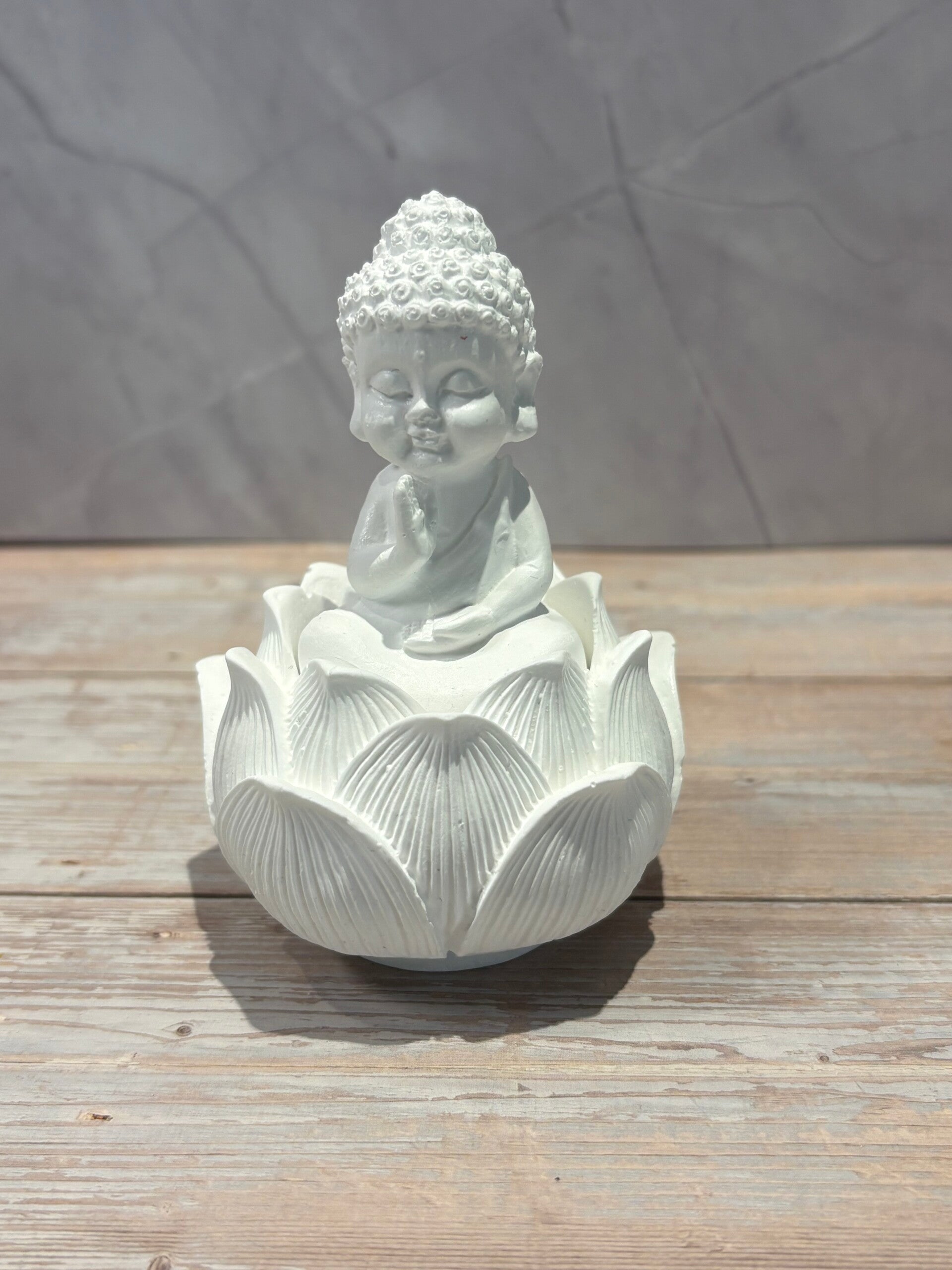 #2 Support bougie – Lotus & Petit Bouddha