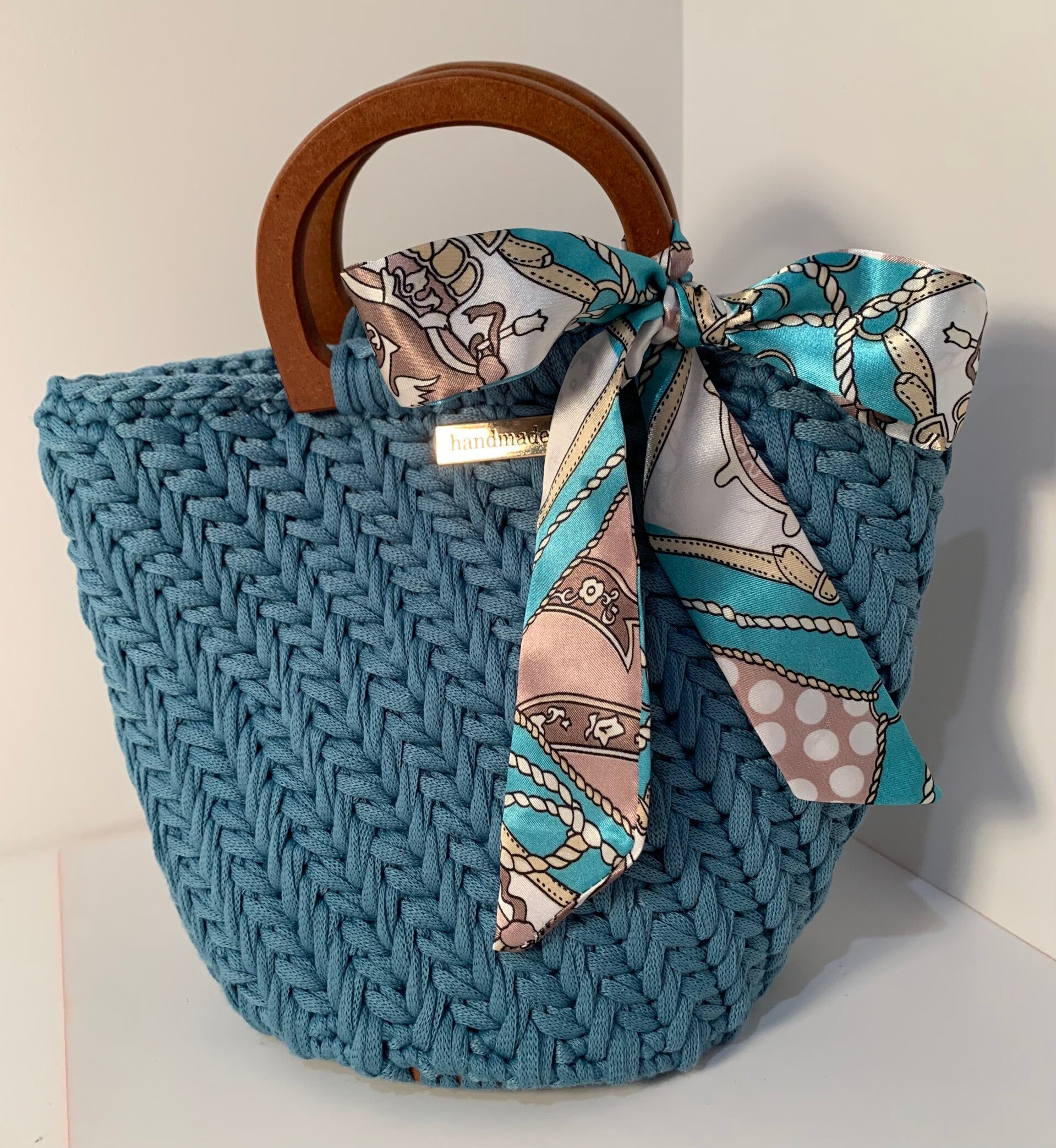 Crochet tote bag - small