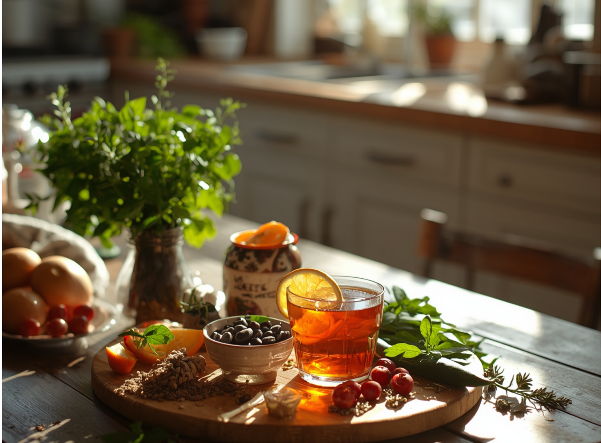 Alimentation naturelle et tisane pour retrouver une routine bien-être après les vacances