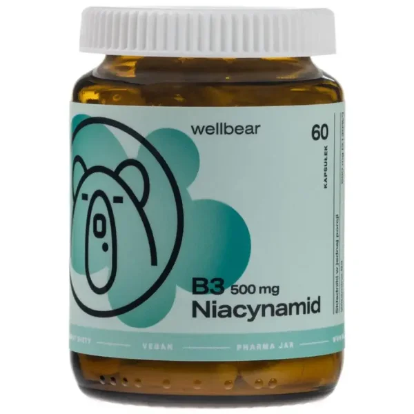 Wellbear Vitamin B3 500 mg – 60 capsules