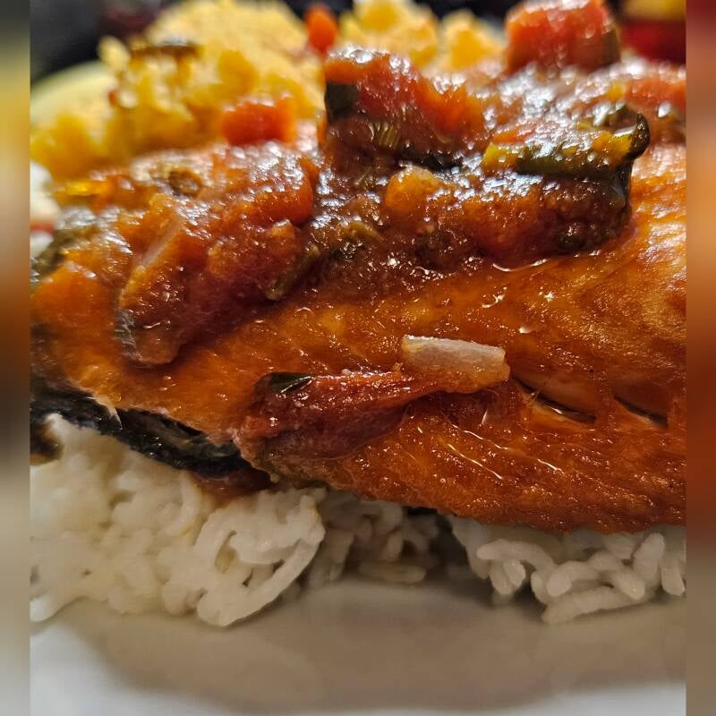 Poached Salmon Rougaille