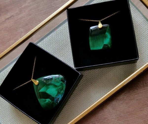 Chatoyant Malachite Necklaces