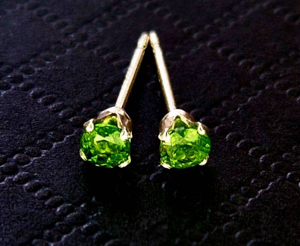 Diopside Crystal Earrings