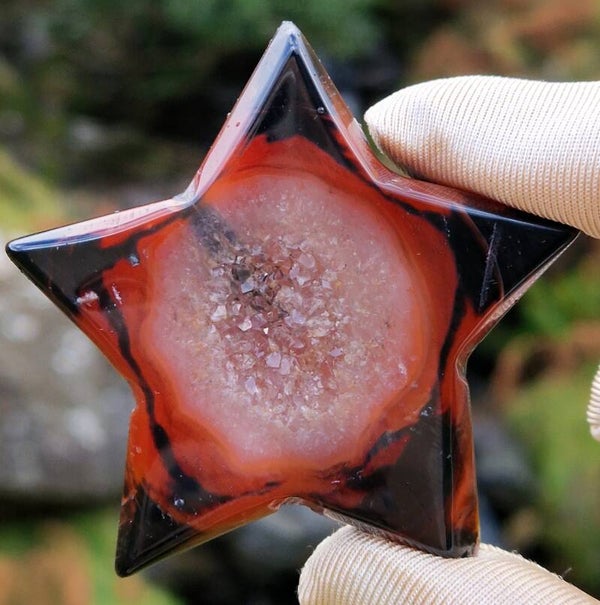 Sardonyx Druzy Star