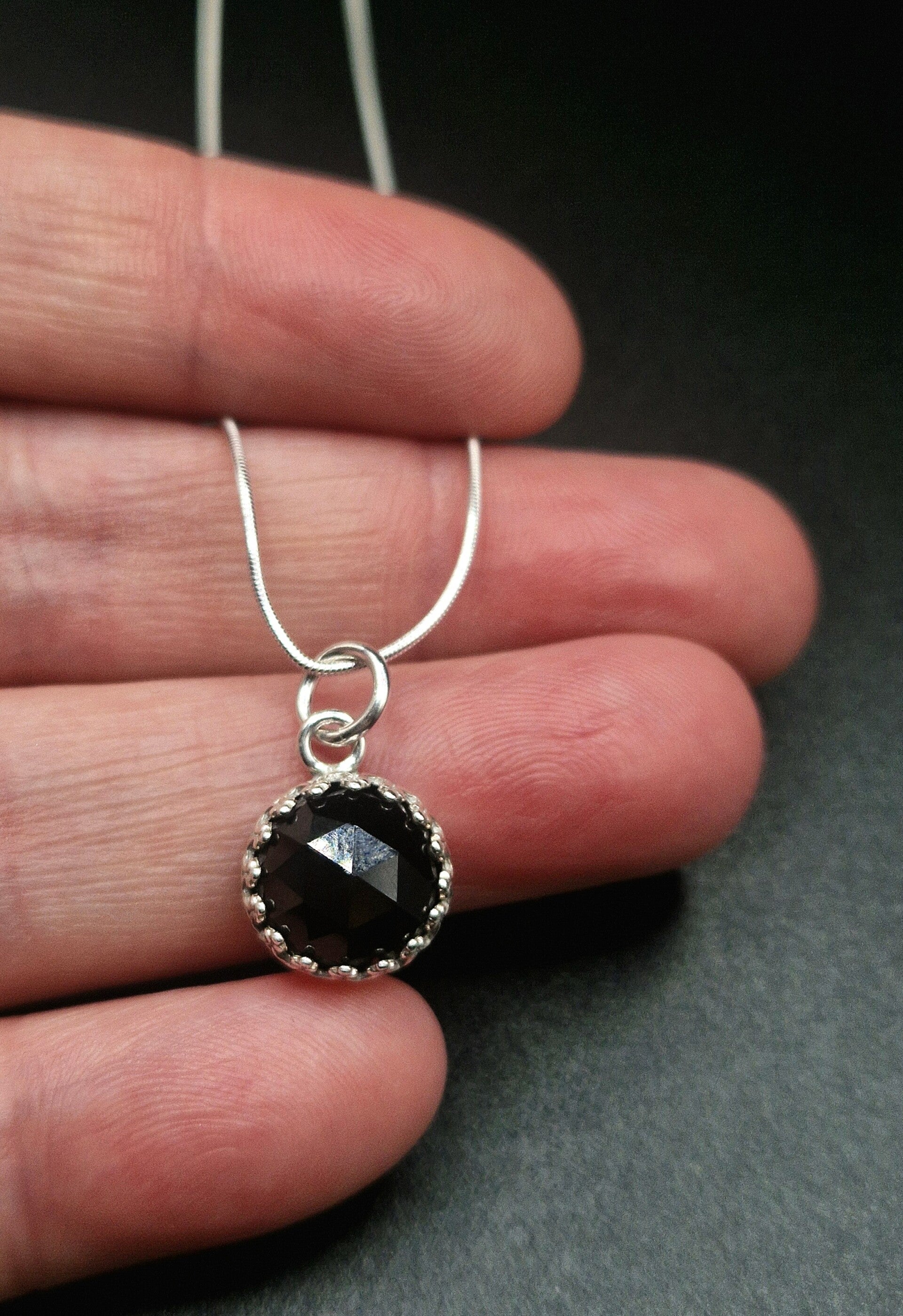 Black Spinel Necklace
