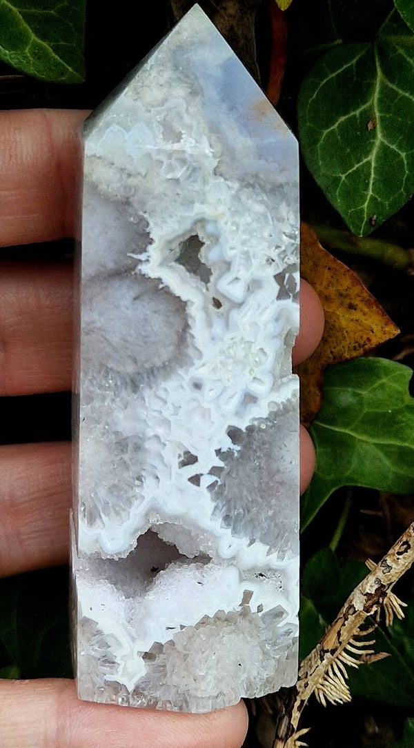 Druzy Agate Tower