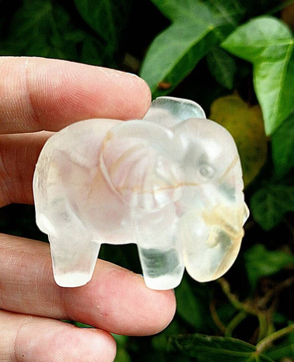 Clear Quartz Elephant