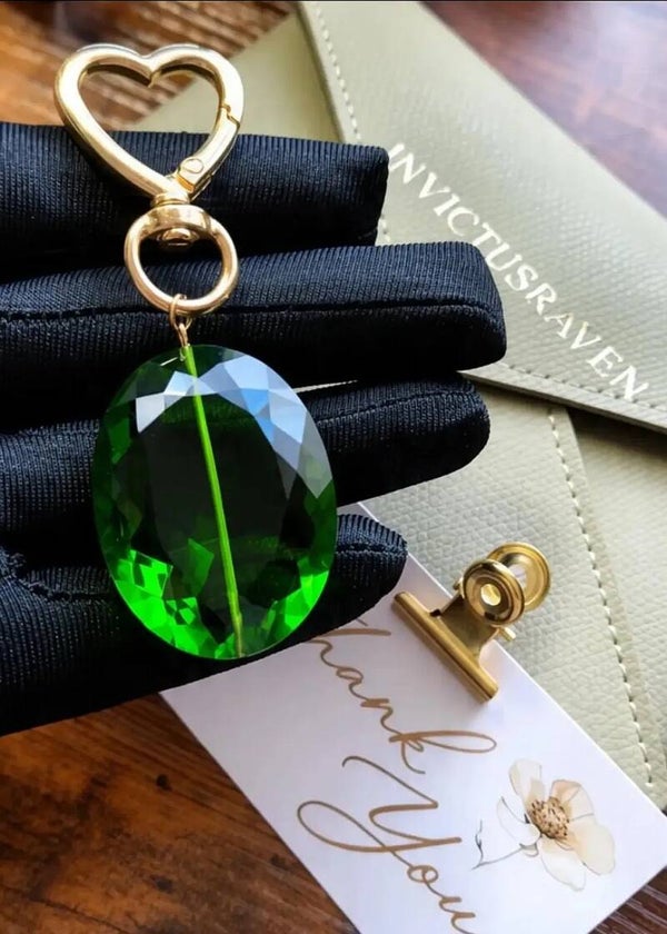 Peridot Gem Keychain