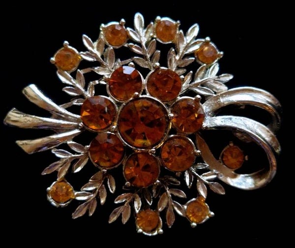 Vintage Floral Brooch
