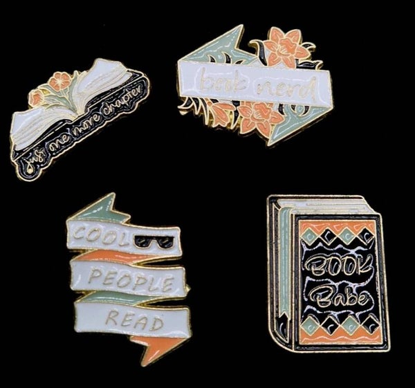 Set Of Four Pin Brooches