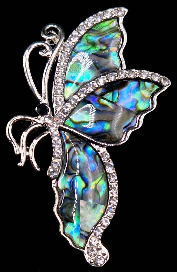 Abalone  Butterfly Brooch