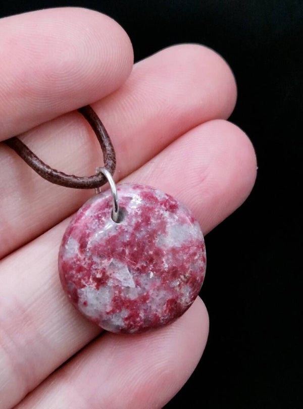 Thulite Gem Pendant