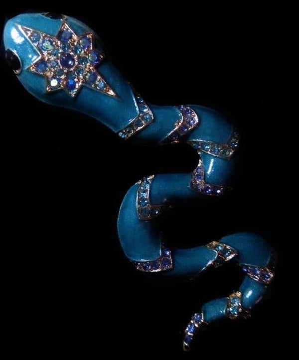 Enamel Snake Brooch