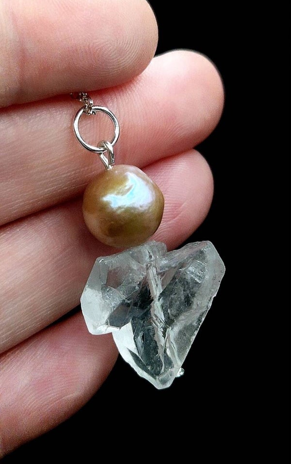 Quartz & Pearl Necklace