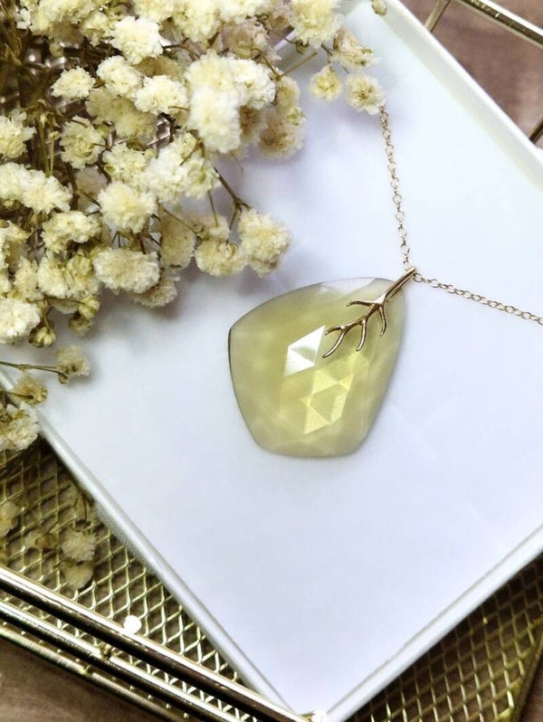 Honey Quartz Necklace