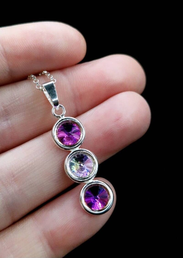 Trio Crystal Necklace