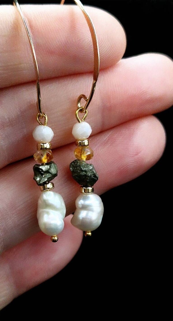 Multi Gem Earrings