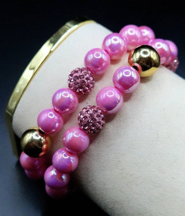 Pink Singular Bracelets