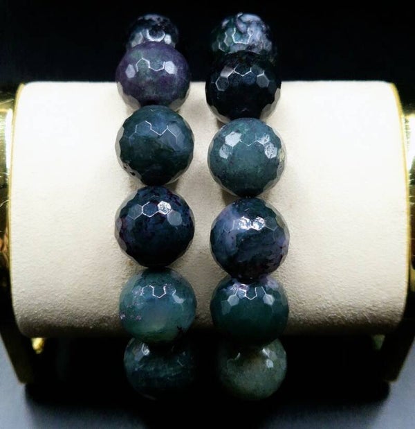 Purple/Green Agate Bracelets