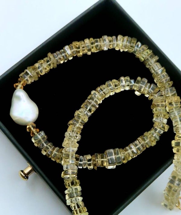Unique Citrine Necklace