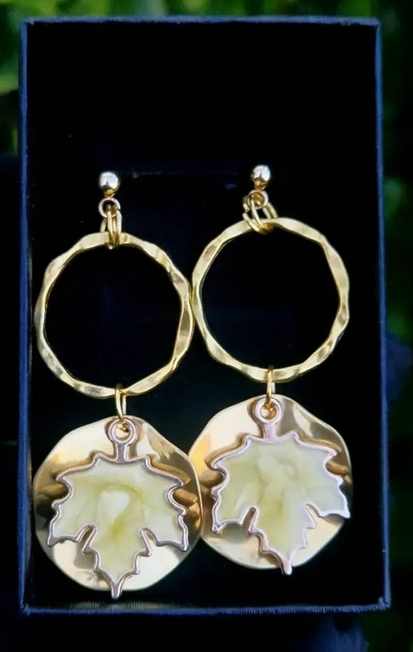 Autumnal Leaf Earrings