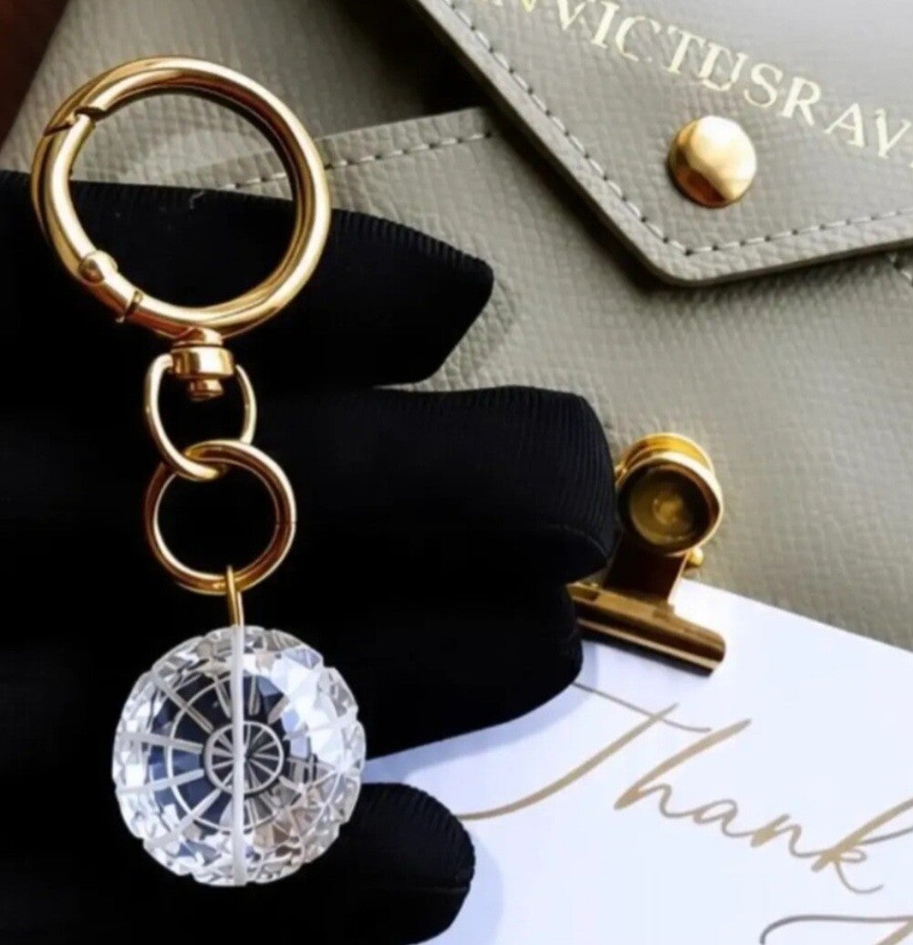 Quartz Crystal Keychain