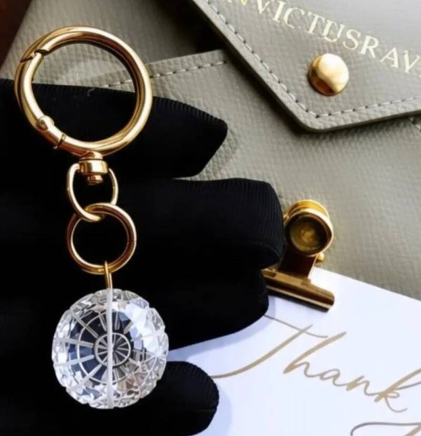Quartz Crystal Keychain