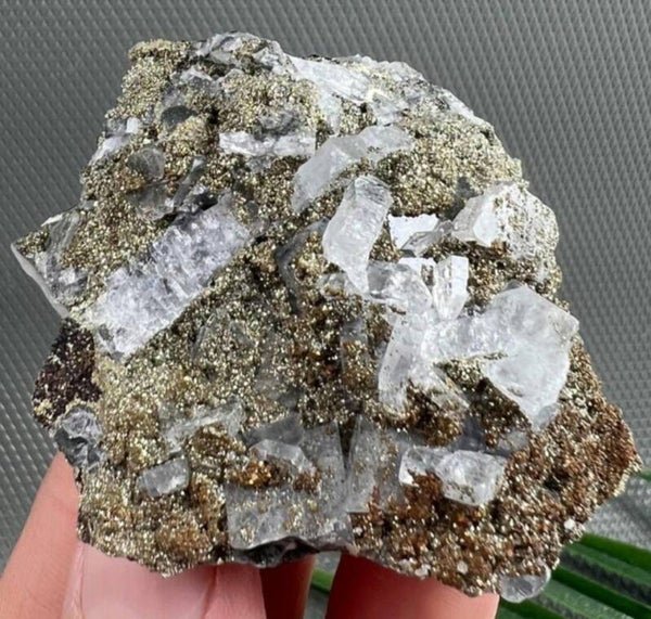 Marcasite on Chalcedony