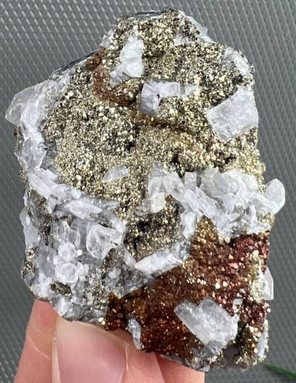 Barite With Marcasite & Hematite