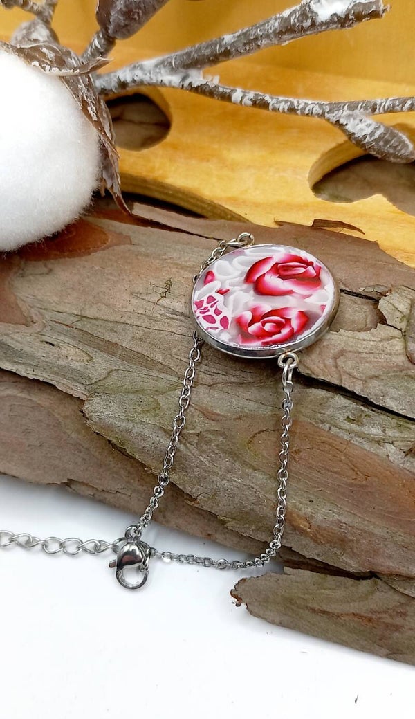 Bracelet fin "Rose"
