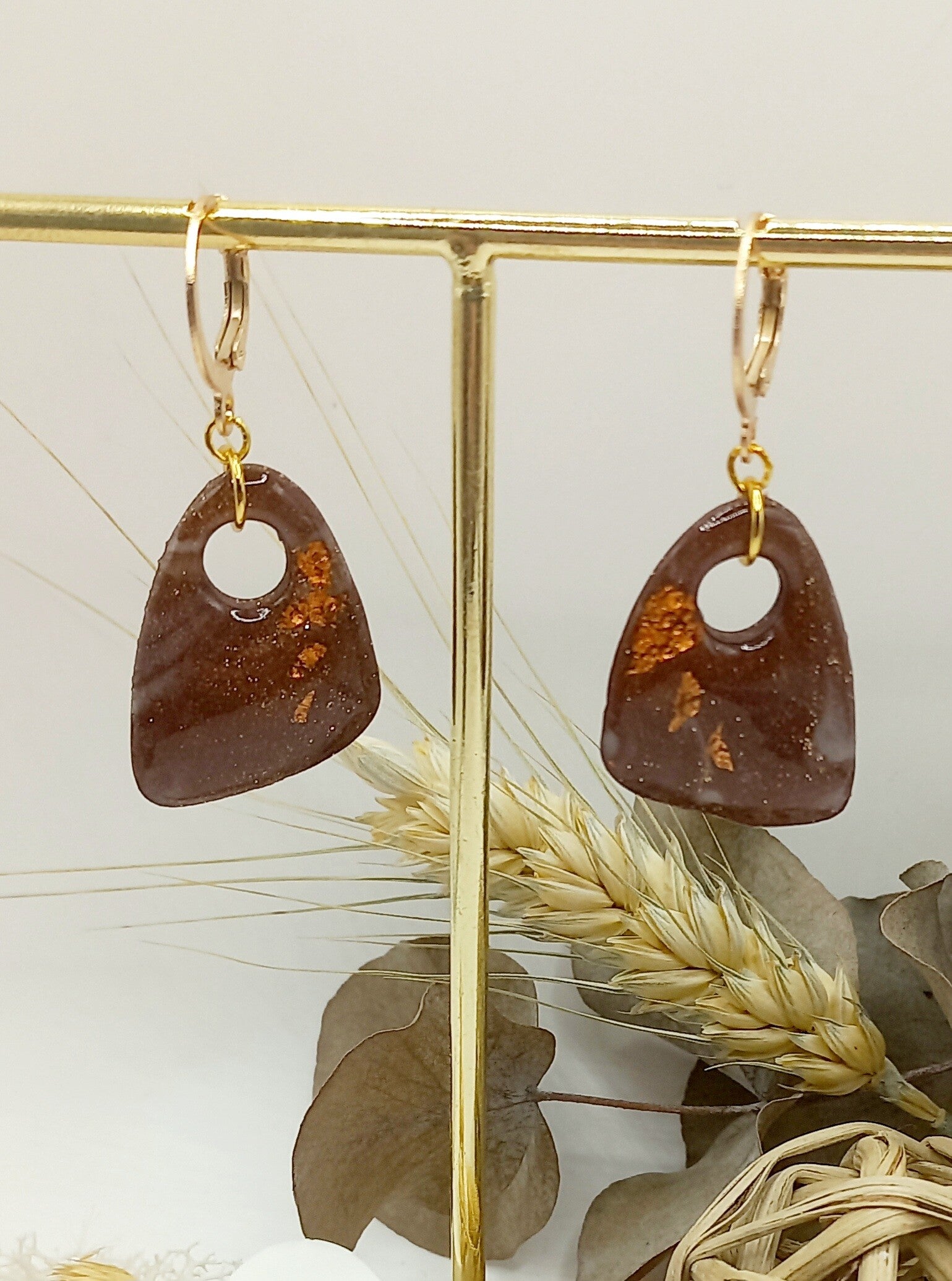 Boucles brune et cuivre