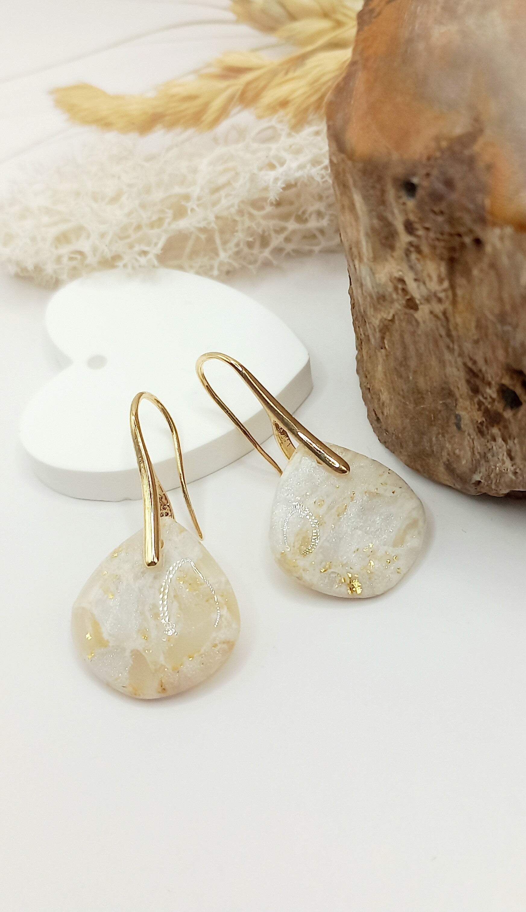 Boucles gouttes "Bianca"