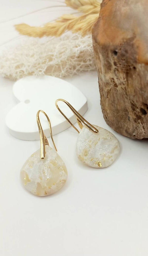 Boucles gouttes "Bianca"
