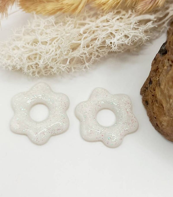 Pampille fleurs pailettes