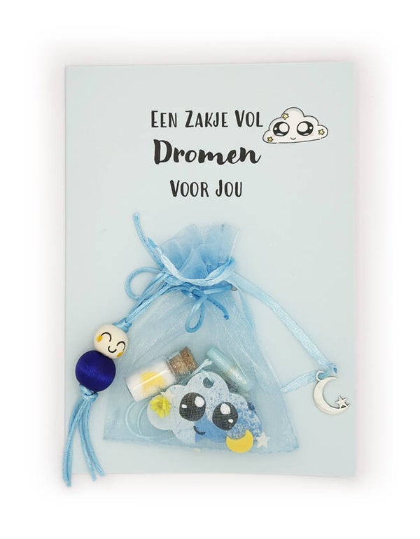 Wenskaart EEN ZAKJE VOL DROMEN