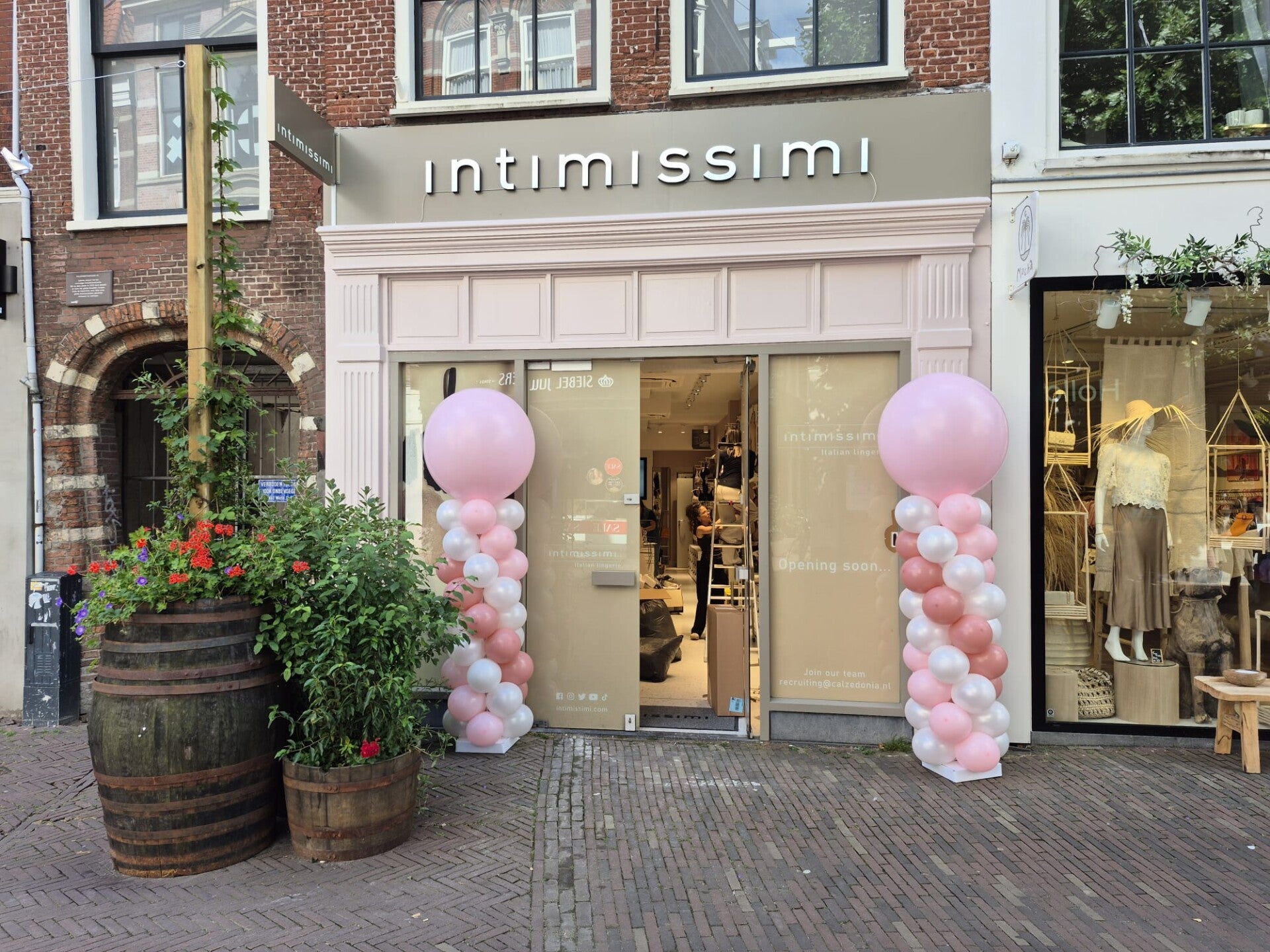 Ballon pilaar classic Roze tint