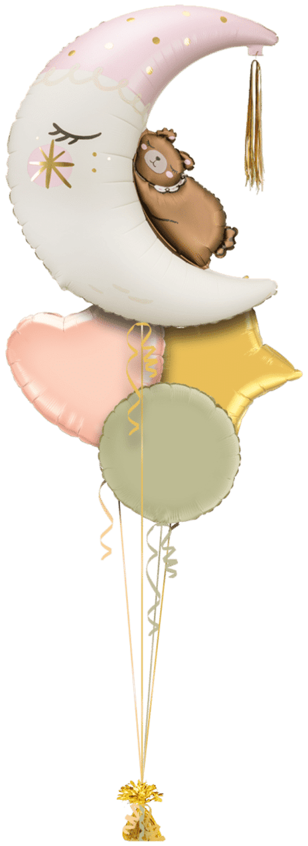Ballonset Geboorte Moon and Bear