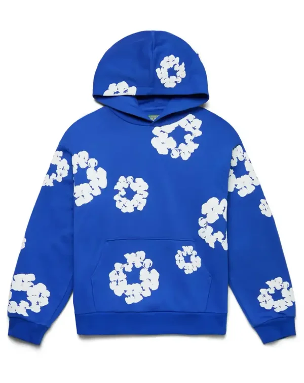 Blue Denim Tear Hoodie