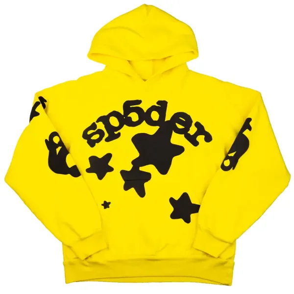 Yellow Beluga Sp5der hoodie